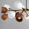 Maxim Lighting Akimbo 16-Light Pendant w LED Bulbs, Dark Bronze/Antique Brass 28279DBZAB - alternate 4